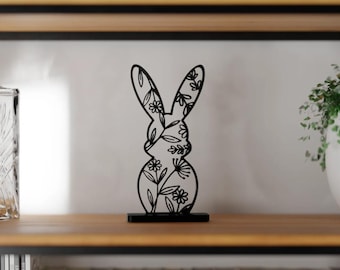 Floral Easter Sculpture Rabbit, Easter Bunny, Easter, Holidays, Decoration