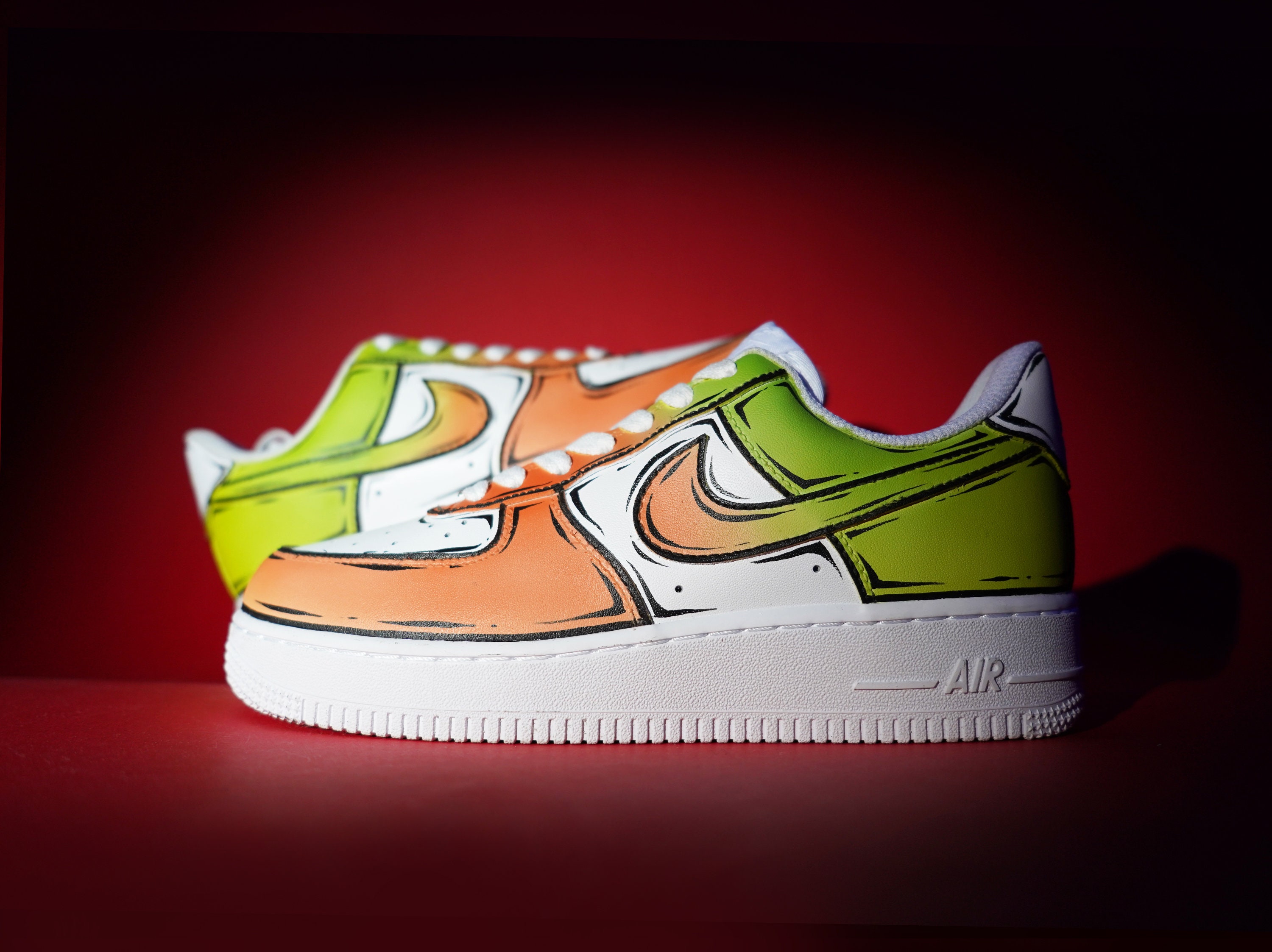 Thermochromic Colour Changing Nike Air Force 1 Custom Trainers