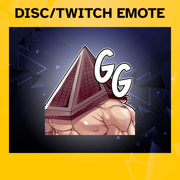 Ripped Pyramid Head GG DBD Emote | Custom Twitch Emotes Funny Meme Emotes