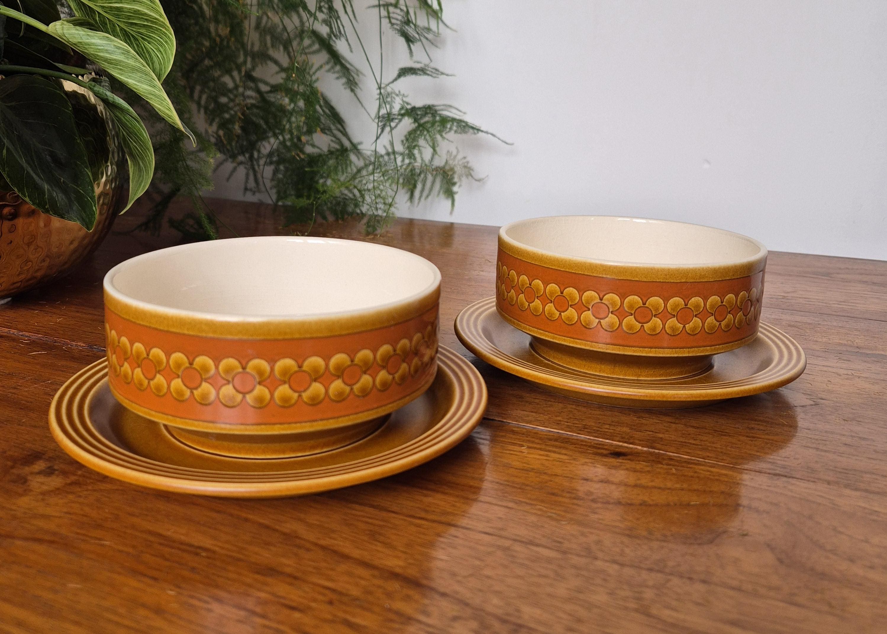 Vintage 1970s Hornsea Saffron Dinner and Tea Set Pieces. Gorgeous