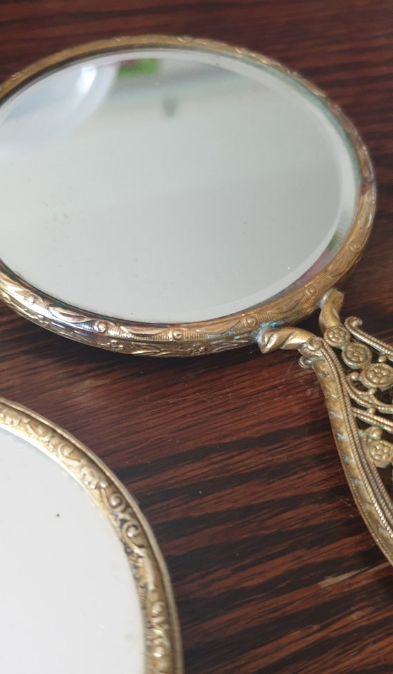 Vintage Mid Century Hand Mirrors - Beautiful Pair of 1960s  display picture 1