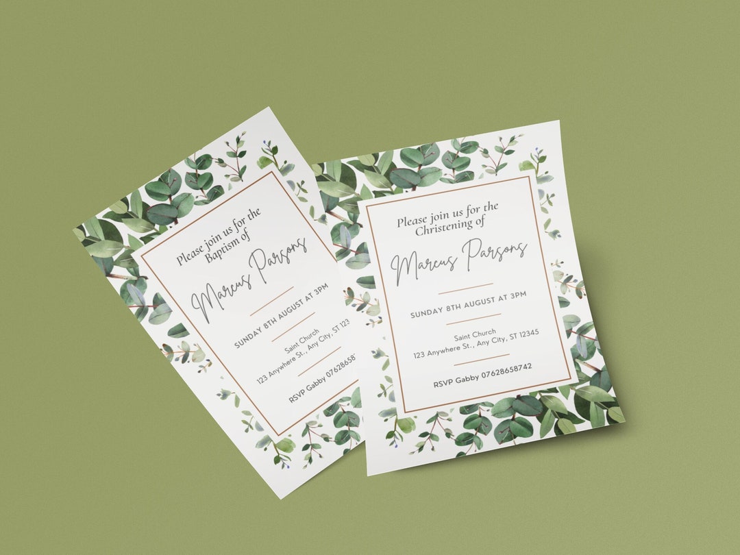 Christening / Baptism Invitations Etsy