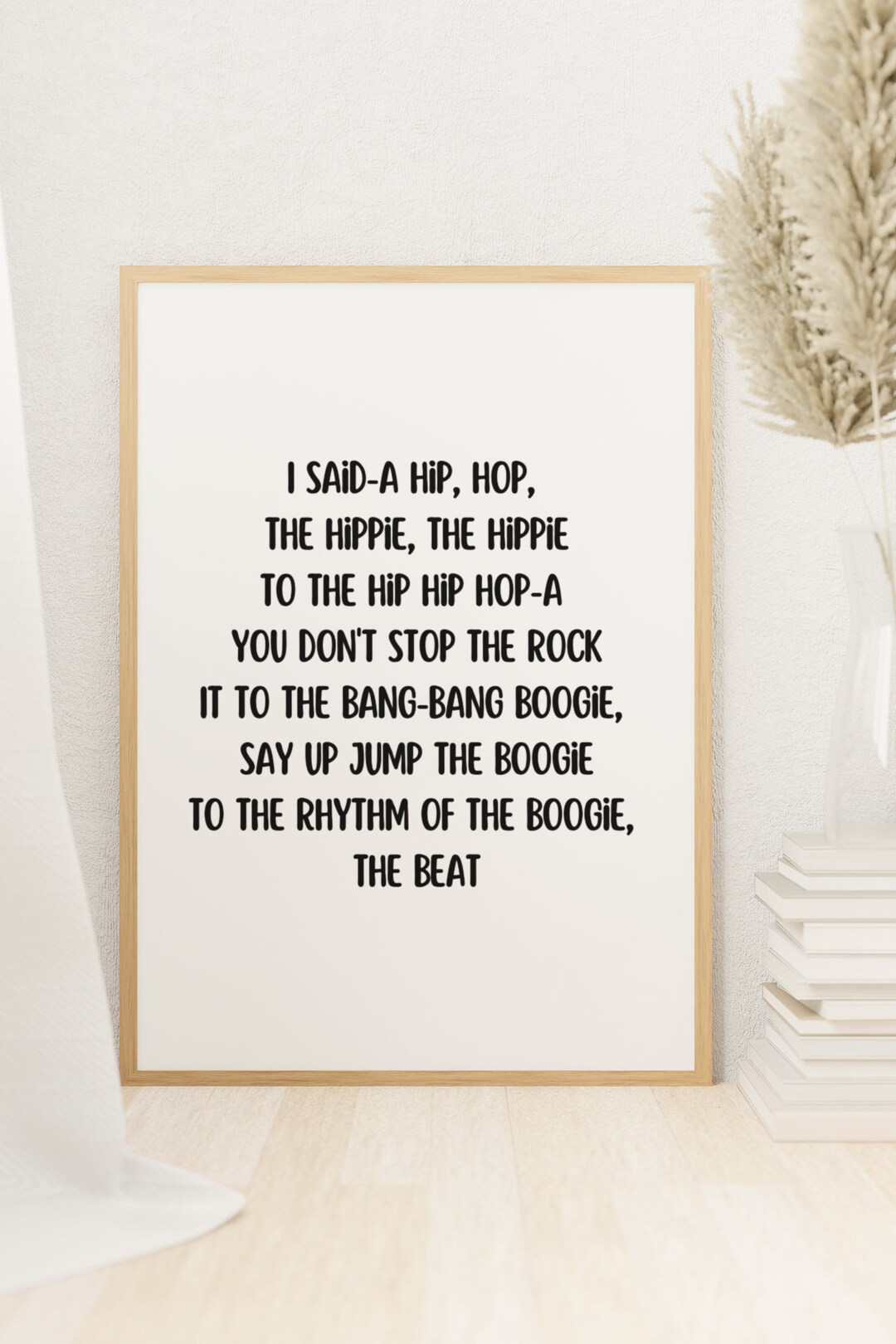 I Said A Hip Hop Lyrics Wall Art Etsy