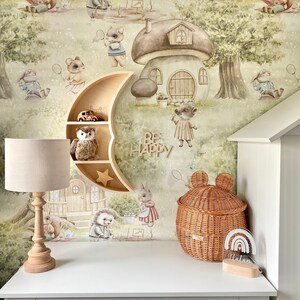 YokoDesign Carta da parati in vinile Racconti dal cottage nella foresta