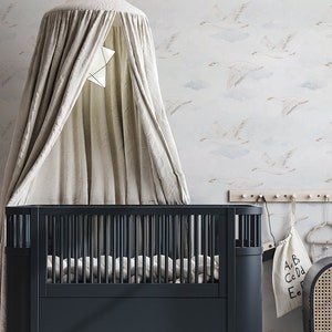 YokoDesign Carta da parati in vinile Oche volanti Sky Clouds