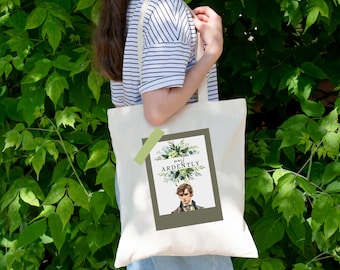 Mr Darcy "Most Ardently" Tote Bag | Pride and Prejudice Quote | Jane Austen Bookish Canva | Romantic Literary Gift for Readers
