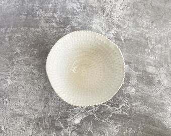 Handmade Ceramic Pinch Pot with slip trailed decoration
