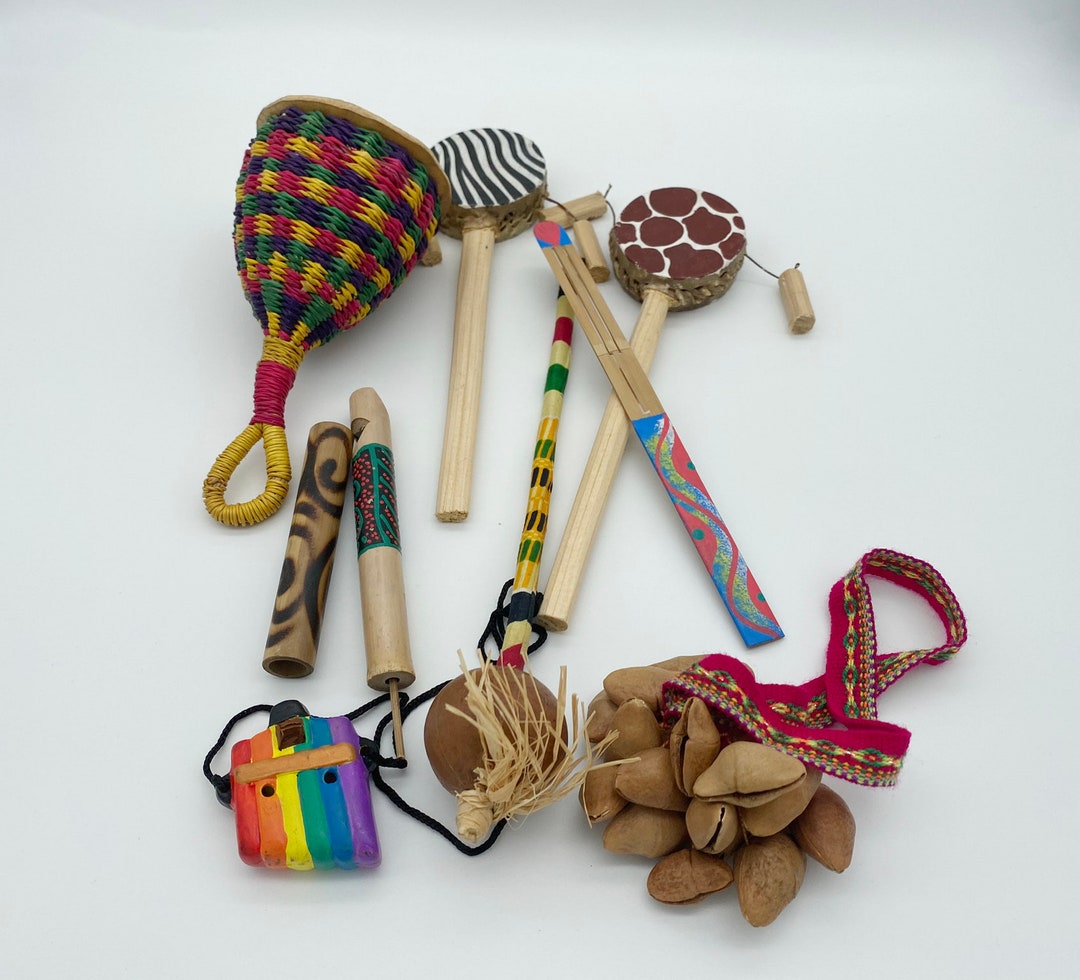 Collection of 10 Assorted Multicultural Instruments Global Etsy