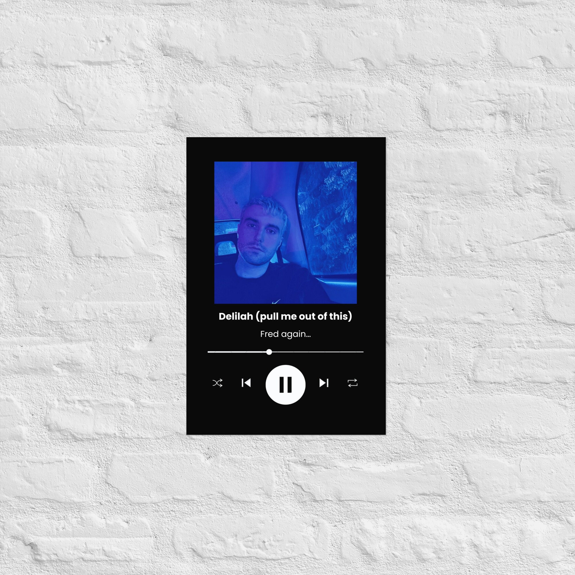 Fred Again.. Poster Delilah pull Me Out of This Etsy