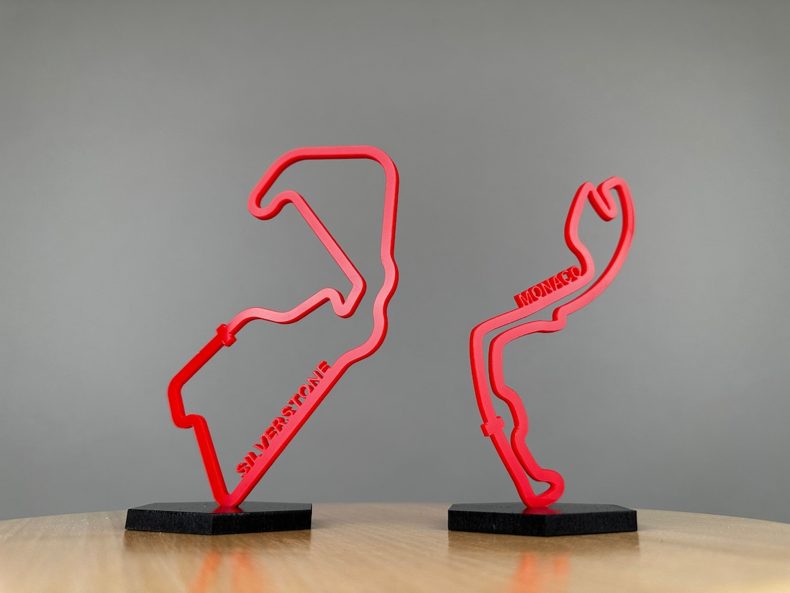 F1 Circuit Collection F1 Track Wall Art F1 Circuit Etsy Canada