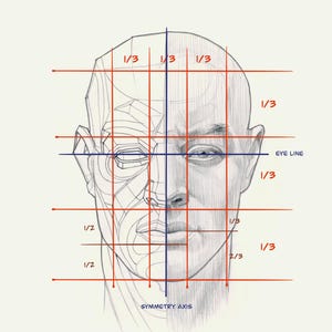 Portrait Drawing Tutorial How To draw Faces step by step Drawing By Artist Thomas Letor EBOOK Dessin du Visage tuto