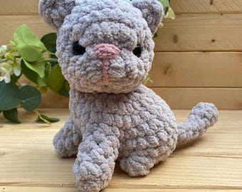 Kitten stuffed animal handmade decor and toy