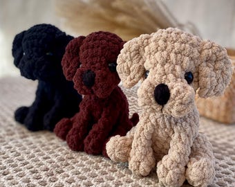 Customizable Chenille Labrador Retriever Stuffed Animal: Dog Portrait Decor and Toy