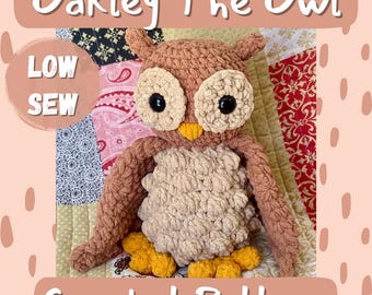 Oakley the Owl Crochet Pattern: Low Sew Amigurumi (PDF Pattern)