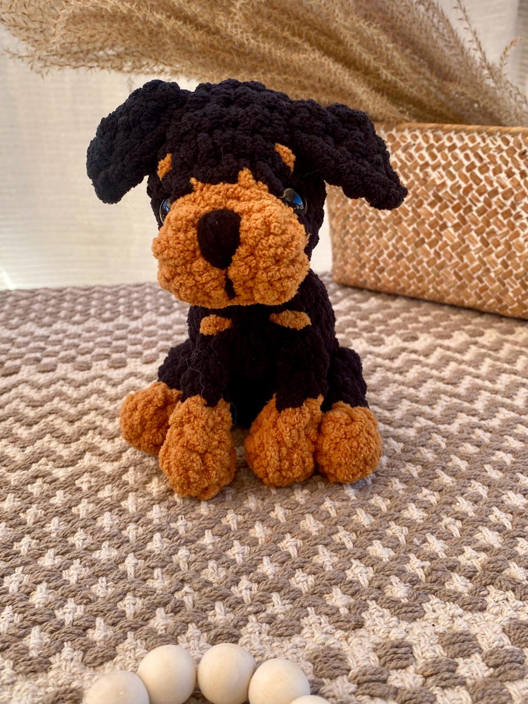 Customizable Rottweiler Stuffed Animal: Dog Portrait Decor and Toy - Etsy