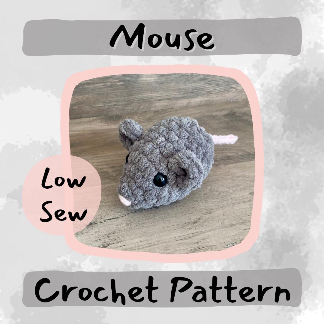Mouse Crochet Pattern: Low Sew Amigurumi (PDF Pattern) - Etsy