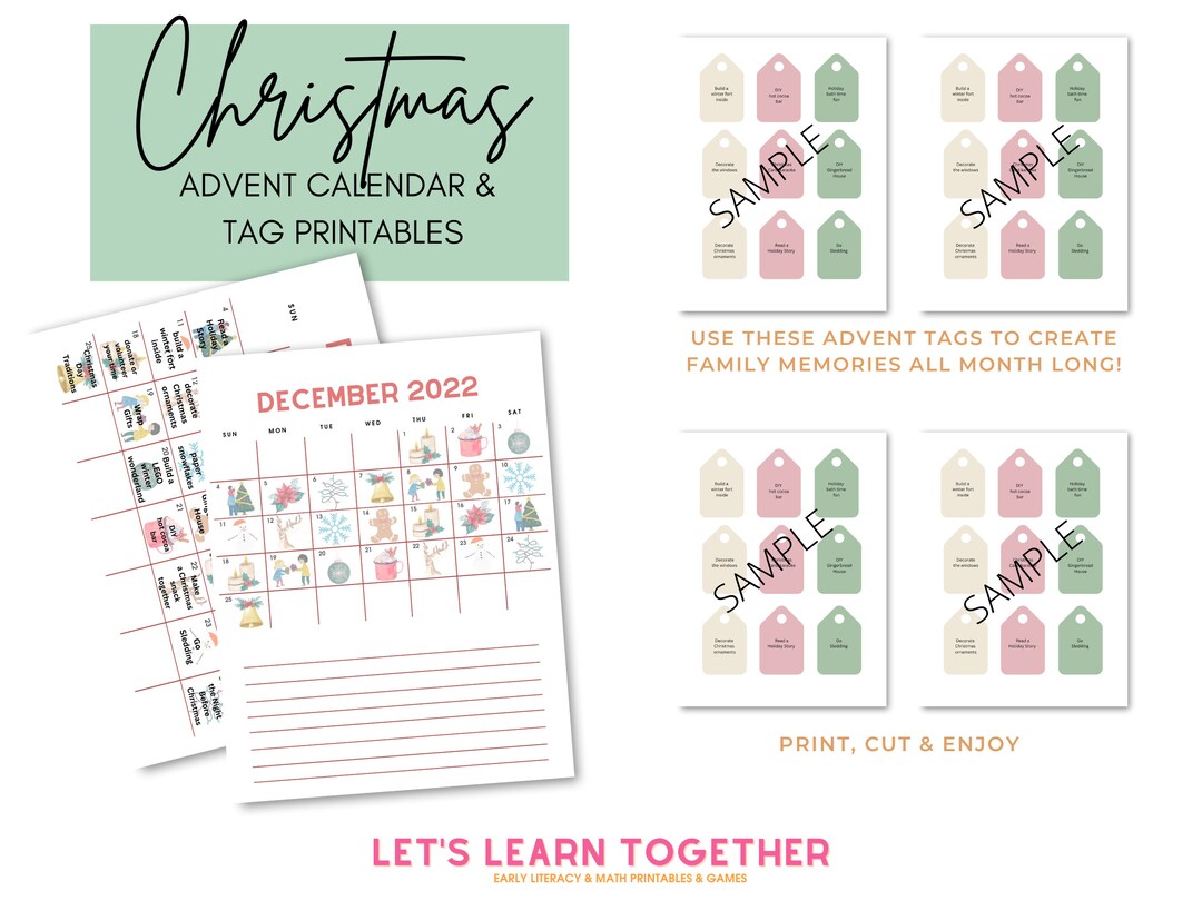 christmas-advent-calendar-tags-printable-activity-december-activity-calendar-family-advent-activity-calendar-etsy