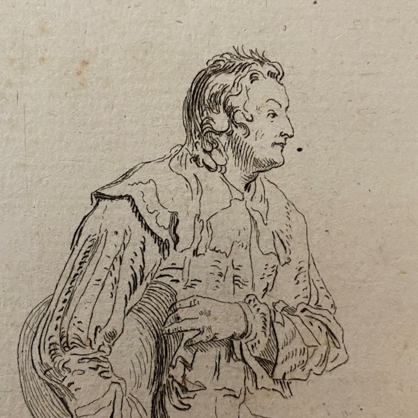 17th Century Study of a Man after Watteau