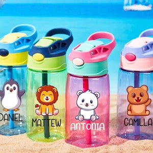 Kids Water Bottles Personalized, Kids Water Bottle, Kids Cups with Name, Toddler Water Bottles, Easter Gift for Girl, Birthday Party Favors