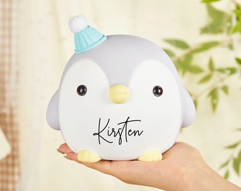 Alcancía personalizada con nombre, Alcancía personalizada para niñas, Caja de dinero para niños, Regalo de cumpleaños para niños, Regalo para niños, Decoración de guardería