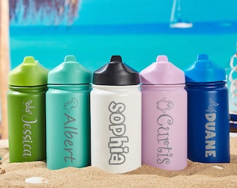Personalized Kids Gift Ideas Engraved Kids Tumbler Birthday Gifts For Kids Boys Water Bottle For Kid 12 Oz Custom Name Water Bottle