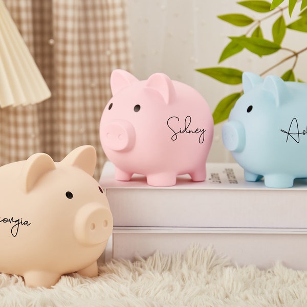 Personalized Piggy Bank with Name, Kids Coin Bank, Piggy Bank Gift, Children's Money Bank, Kids Birthday Gift, Nursery Decor, Gift for Boys