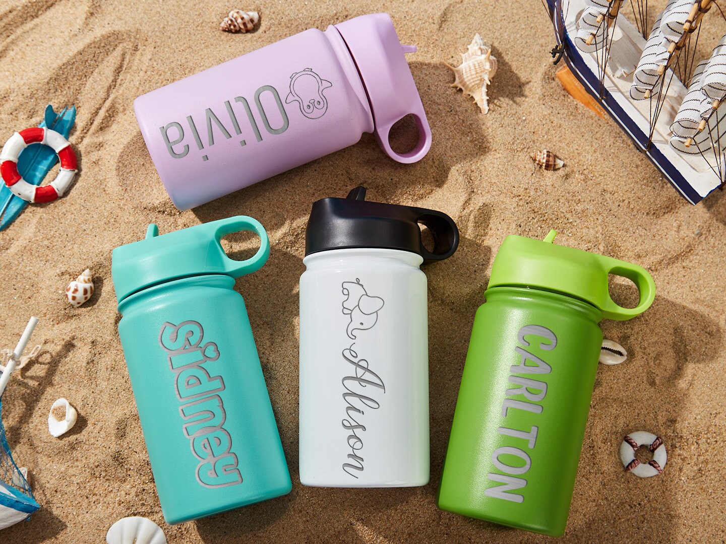 Back to School Kids Water Bottle Personalized Water Bottle Custom Kids ...