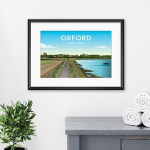 Orford Suffolk Coast Print: Travel Art Poster (A4)