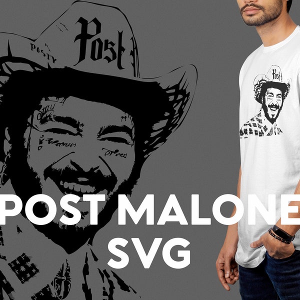 Post Malone SVG, Post Malone Cricut, Post Malone PNG, Post Malone SVG Cut File, Post Malone