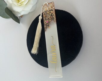 Custom Resin Bookmark/ Personalized Bookmark/ Bookmark with name/ Gift for her/ Birthday Gift