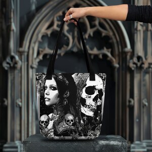 Ewige Schatten Einkaufstasche, Gothic Art, Gothic Tasche, Gothic Tote Bag
