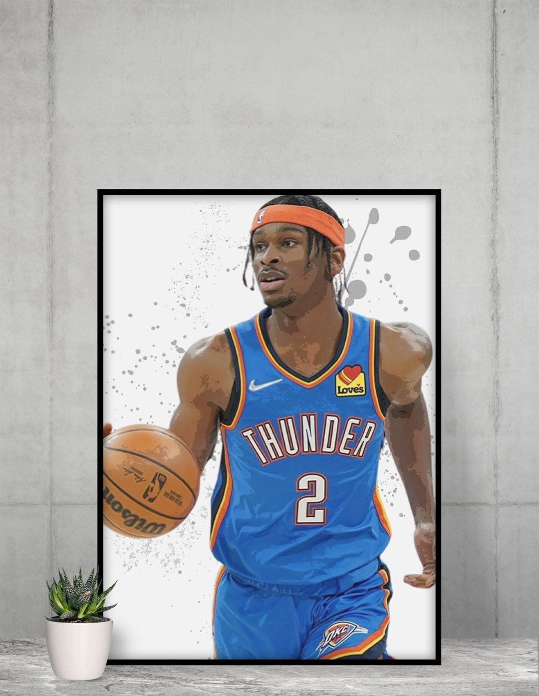 Shai Gilgeousalexander Poster Print, Canvas Wrap Print, Wall Art Decor