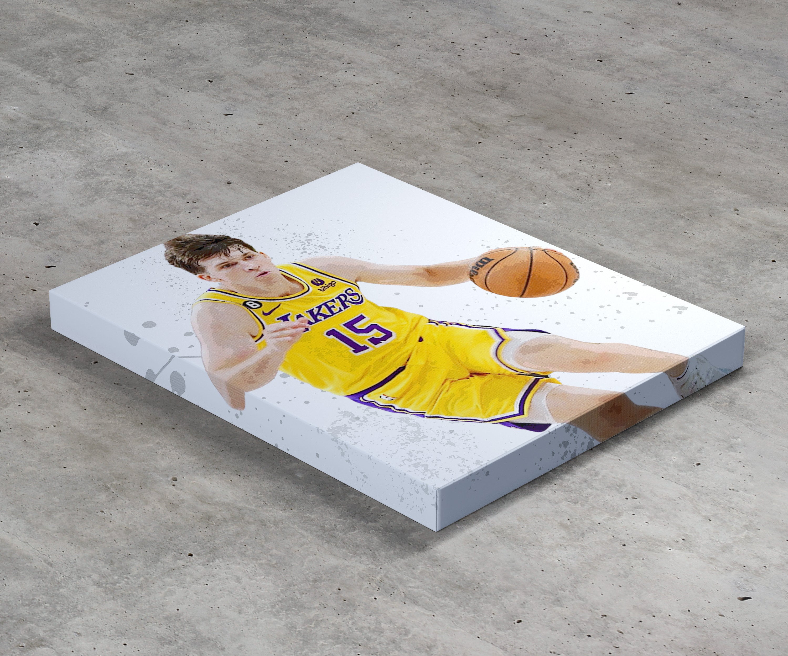 Austin Reaves Basketball Paper Poster Lakers 2 - Austin Reaves