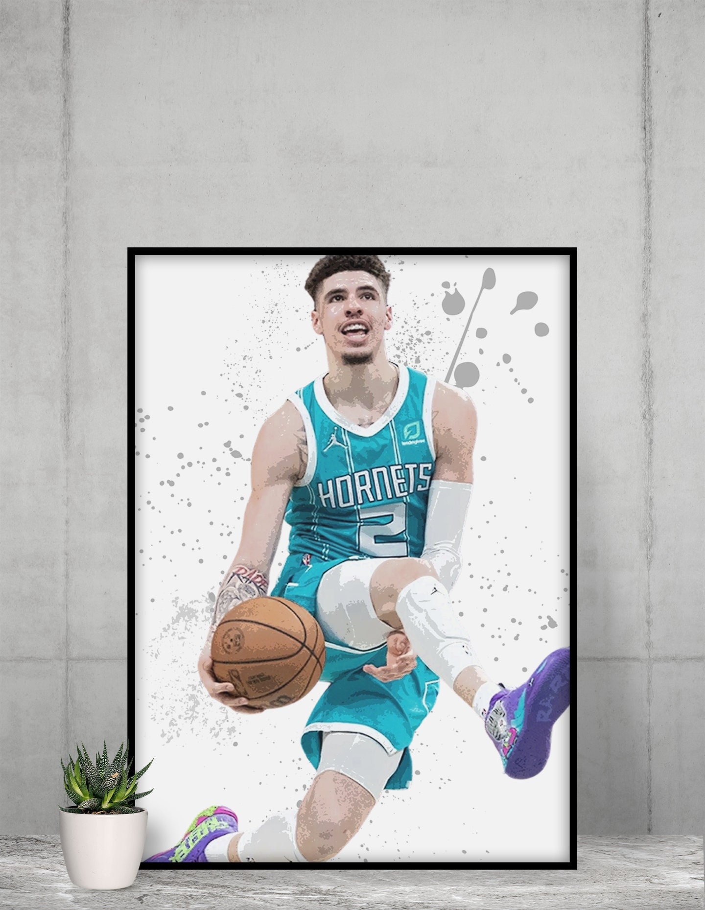 LaMelo Ball Charlotte Hornets Signature-Series Premium Felt NBA Collec –  Sports Poster Warehouse