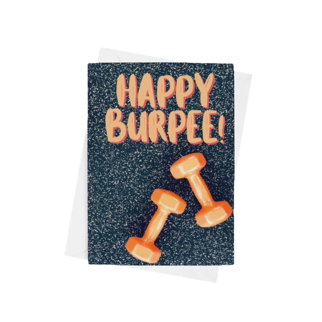 Happy Burpee Card - Etsy UK
