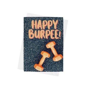 Tarjeta de feliz burpee