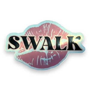 Pegatina plateada impermeable SWALK