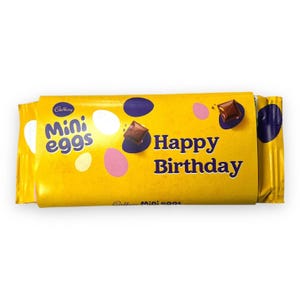 Feliz cumpleaños: mini barritas de huevo Cadbury
