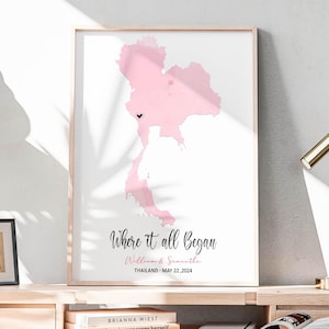 Cadeaux d'anniversaire,La où tout a commencé,Carte du lieu où nous nous sommes rencontrés,Impression de carte personnalisée,Cadeaux de remise des diplômes,Notre première maison,Cadeaux d'anniversaire pour elle,Cadeau de mariage
