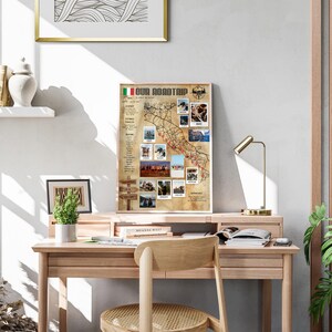 Impresión de mapa de viaje personalizado (cuadrado moderno), arte mural de viaje personalizado, regalo personalizado para parejas, cualquier ubicación, impresión de mapa de ciudad personalizado