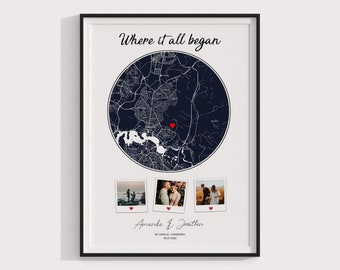 Stampa mappa personalizzata per anniversario di matrimonio: regalo di coppia