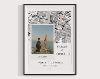 Engagement Gifts for Couple, Engagement Gift Ideas, Engagement Picture Frame, Engagement Photo Gift, Minimalist Engagement Gift