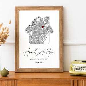 Mappa della casa personalizzata, acquirente della prima casa, regalo di inaugurazione della casa personalizzato, mappa regalo della prima casa, la nostra prima casa, la nostra mappa della casa, regalo dell'agente immobiliare