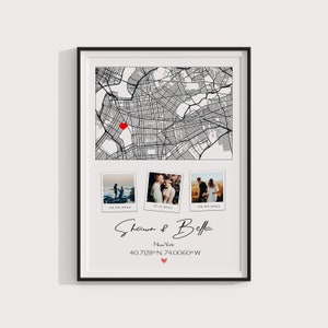 Carte de l'endroit où nous nous sommes rencontrés Là où tout a commencé, carte pour couple, Cadeau pour elle, Cadeau pour lui, Carte personnalisée, Carte personnalisée, Cadeau anniversaire, TÉLÉCHARGEMENT NUMÉRIQUE