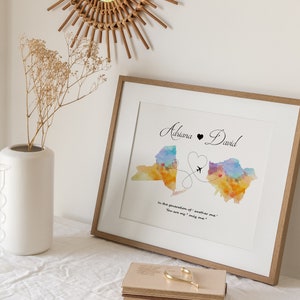 Foto personalizada, regalo de amor, regalo de Navidad, marco personalizado, decoración de dormitorio, regalo personalizado para ella