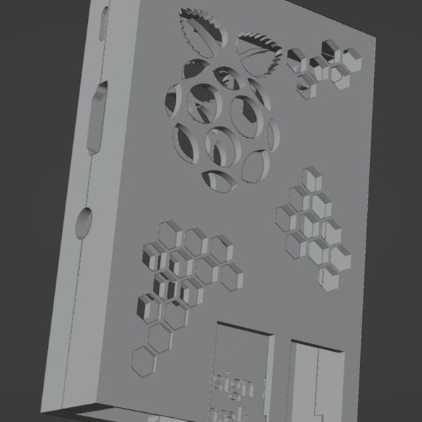 Raspberry Pi 3b+ case for rack mounting - STL