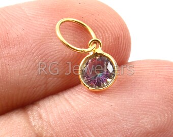 Cabochon Ovale En Topaze Mystique Arc-en-ciel - 18.60 Carats - Naturelle Traitée - Neuf Pour Bijouterie
