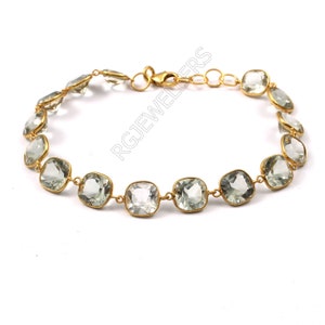 ハンドメイド14K-18Kゴールドシトリンブレスレット：天然宝石