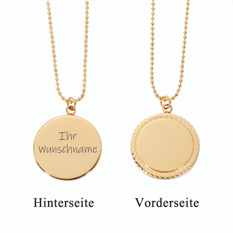 Personalisierte Halskette,Halskette mit Gravur, Personalisierte Geschenke in Deutschland, von personalisierte Halsketten mit Gravur Bild 2