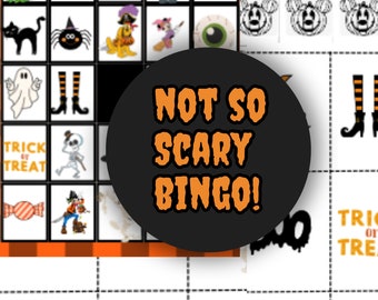 Halloween Printable, Halloween Bingo for kids -PDF Instant Download, Halloween Unique